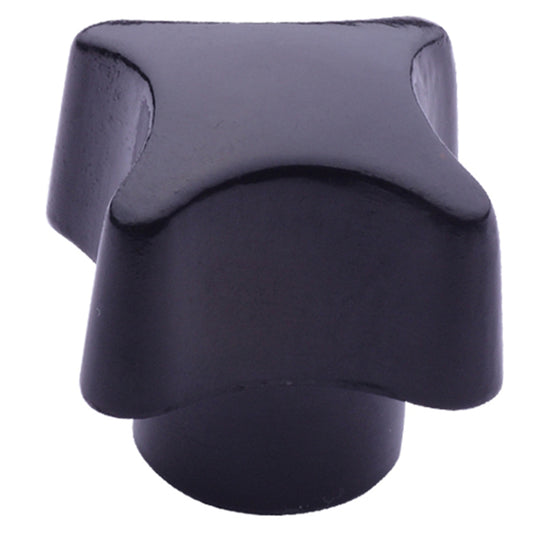 Four Star 4 Lobe Cross Head Bakelite Knob with M5 M6 M8 M10 M12 Female Thread Brass Insert